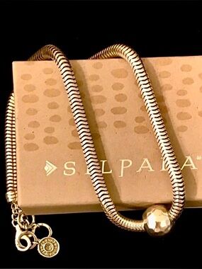 Silpada Gorgeous Vintage Thick Sterling Silver ChicChain and Ball Necklace